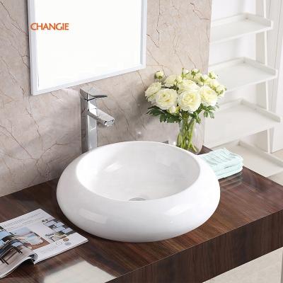 China Easy Clean Bathroom Accessories For Ceramic Ware Design Wash Basin Above Counter for sale