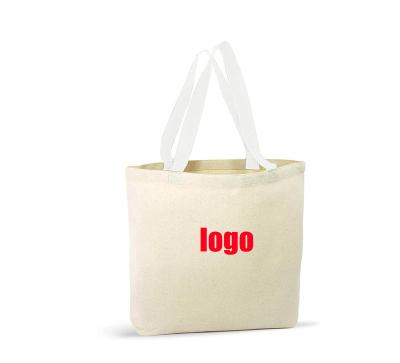 China Factory Price Canvas Tote Bag Recyclable Custom Pattern Cotton Portable Canvas Bag 100% Eco-friendly Plain For Shopping Gift for sale