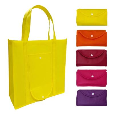 China 100% Eco-Friendly Wholesale Waterproof Travel Tote Bag With Logo Non Woven Foldable Tote Bag Recycled Eco Grocery Shopping Bag for sale