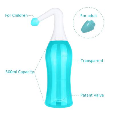 China Patent Valve To Control Water Flow Saline Nasal Nose Wash Irrigation Bottle for sale