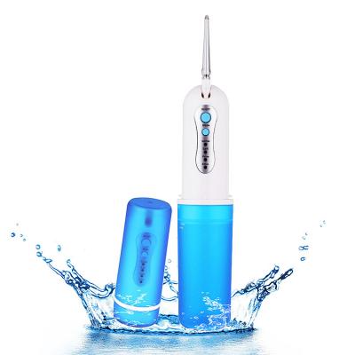 China ABS+PC 4 Modes Dental Flosser Blue Oral Irrigator Cordless Flosser 240ml Pick 240ml Water Tank for sale