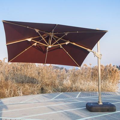 China Artiz Factory Custom Cast Steel Umbrella Base 360 ​​Degree Rotating Foldable Outdoor Umbrella Gazebo Umbrellas With Led for sale