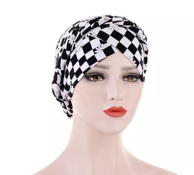 China Muslim cotton print turban scarf for women islamic inner hijab covers arab wrap scarves woman muslim turbante head mujer for sale