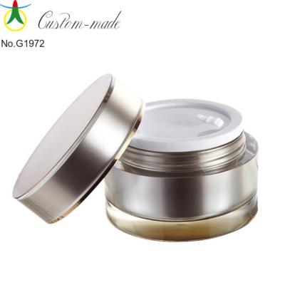 China Gift & Craft No.G1972 - Loose Jar Acrylic Cream Powder Round Bottle for sale