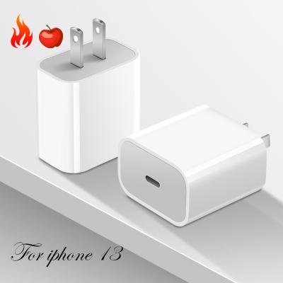 China Hot Selling 1 Hour Charger Rate Up To 80% 20W Phone Charger For Iphone 11Pro 12 Max Power Adapter Cargador Pro USB-C With Fast Type C Cable For Iphone 13 for sale