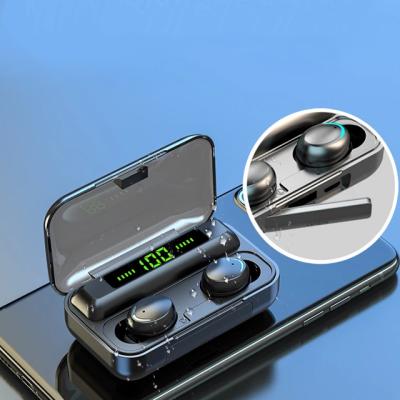 China Earphone F9 F9-10 F9-5 Foness BT Bt5.0 True Tws Earbuds 2000mAh Power Bank Wholesale 5 Game Wireless Earbuds for sale