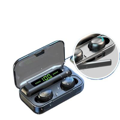 China New Design Power Bank 2000mAh Sport Boat Earphones Wireless Silent Game DJ BT Party Tws Earphone F9 BT Earphone for sale