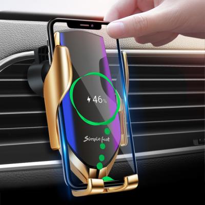 China New Car Electric Car Accessories Smart Portable Wireless Sensor Car Holder Phone Holder Car Charging Charger for sale