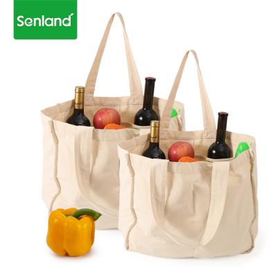 China Eco-friendly Custom Multi Inside Pouch Fruit Vegetable Tote Bag Grocery Bags Organic Reusable Shopping Bag for sale