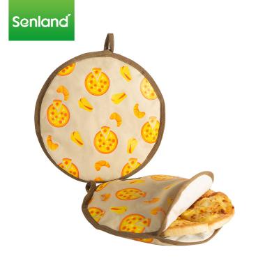 China Convenient Custom Eco-Friendly Cool Tortilla Pocket Warmer Pocket Natural Insulated Senland Food Storage Round Cooler Bag for sale