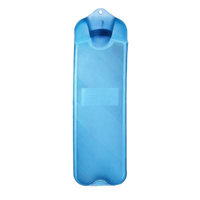 China 2021 Most Popular Portable Long Shape PVC Reusable Hot Water Bottle Young Style for sale