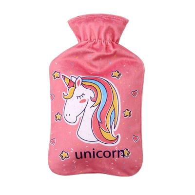 China BS Cute Warm Cute Plush Water Bottle Cover Plush Unicorn Water Bottle Cover And Best Rubber Hot Water Bag BS for sale