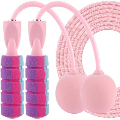 China PU Rope Fitness Adjustable 2 In 1 Rope Speed ​​Less Weighted Bearing Jumping Jump Rope for sale