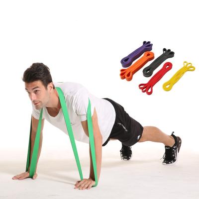 China Hot Selling Polyester Fabric Eco-friendly Latex Pull Up Fitness Resistance Loop Bands Heavy Duty Exercise Bands for sale