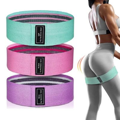 China Wholesale Custom Polyester Fabric Logo Home Fitness Gym Training Resistance Bands Heavy Duty Fabric for sale