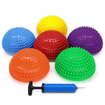 China Yoga Ball Balance Pods Factory Price Half Point Massager Half Point Exercise Ball Fitness Massager for sale