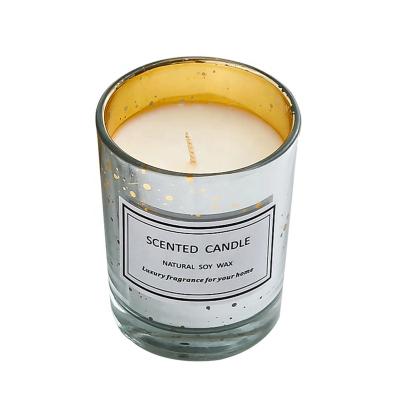 China Private Label Scented High Quality Classic Glass Scented Candles Luxury Soy Wax for sale