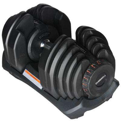 China Commercial Use Adjustable Rubber Coated Dumbbell for sale