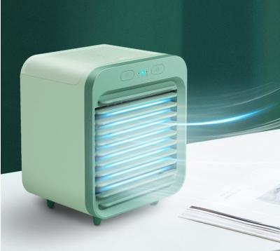 China 2020 New Arrivals Air Cooler Water Humidifier Jet Fan USD Ice Cube Water Cooling Fan Lower Noise Home Office Gift for sale