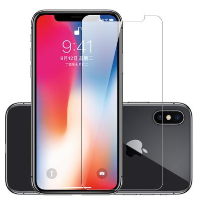 China Mobile Phone Factory 9H 0.33MM Tempered Glass 2.5D Screen Direct Mobile Accessory Protector for iphone 12 11 XS max 6.5inch for sale