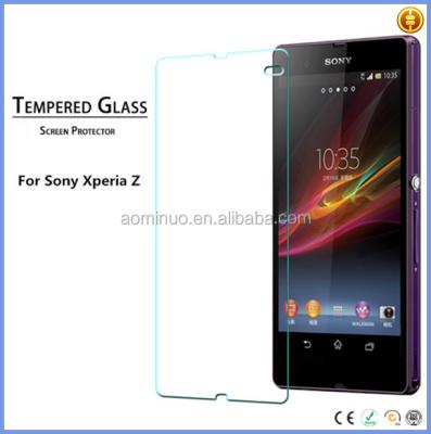 China Mobile phone 0.3mm tempered glass screen protector for Sony Xperia Z ultra, factory cheap price for sale