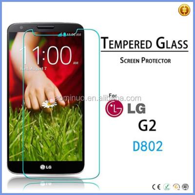 China Mobile Phone Hot New Products For 2015 2.5D Curved Edge 9H Hardness 0.33mm Reusable Tempered Glass Screen Protector For LG g2 à venda