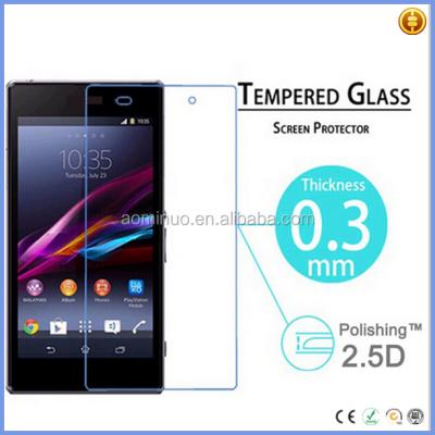 China Shenzhen factory premium mobile phone tempered glass screen protector for Sony Z1 screen protector making machine accept paypal for sale