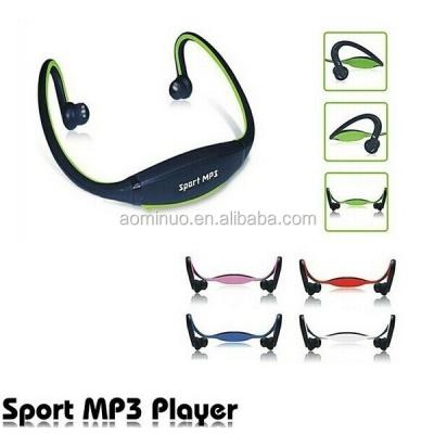 China New Card Sports MP3 Player Headphone Earphones Support SD/TF Card+ FM Wireless Radio for sale