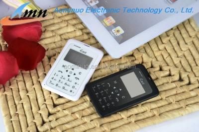 Cina Cheap price from Bluetooth China smallest mobile phone in the world iCard phone credit card size square shape mobile phone in vendita