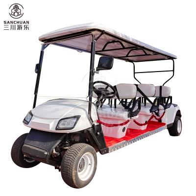 중국 Factory Price Passenger 4 Wheel 6 Wheel Golf Car Sightseeing Bus Car Tourist Golf Cart 3500*1200*1900mmH 판매용