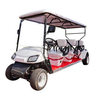 중국 6 Seater 4 Wheeled Electric Sightseeing Bus Club Golf Cart For Outdoor Playground 3500*1200*1900mmH 판매용