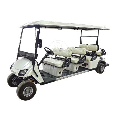 China Professional cheap chinese guided electric golf cart 8 person club car 4700*1200*1900mmH en venta