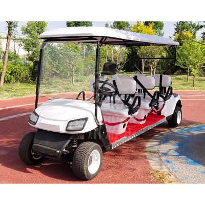 中国 China Manufacturer Electric Tourist Attraction Bus Car 6 Seater Classic Golf Cart For Amusement Park 3500*1200*1900mmH 販売のため