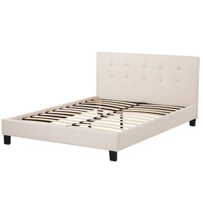 China Modern Storage Hotel Bed Queen Size Upholstered Fabric Bed Headboard For Bedroom Furniture Set for sale