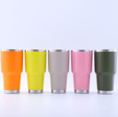 China Stemless Travel Disposable Coffee Cup Customize Logo Vacuum Tumbler Stainless Steel Tumbler For Drinkware for sale