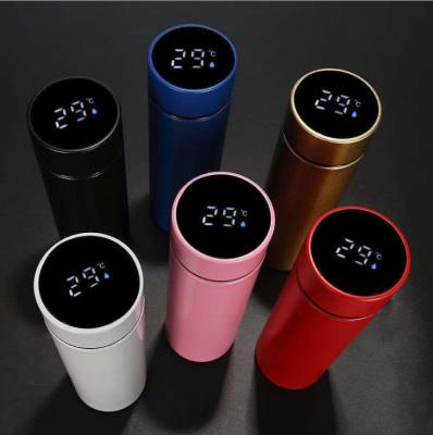 China New Disposable Smart Water Bottle With LED Temperature Display Flask Bottle Thermo Tea Cup for sale