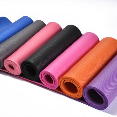 China Wholesale Waterproof Washable Non-slip Goods Private Label Thick Custom Printed Foldable Yoga Mat With Strap Kids Eco Friendly NBR Yoga Mat NBR 15mm for sale