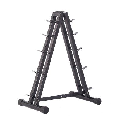 China A-Frame Gym Equipment Vertical Rack Dumbbell Rack Steel 5 Pair for sale