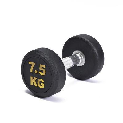 China Durable Weightlifting Black Color Iron Fixed Weight Dumbbells Gym for sale