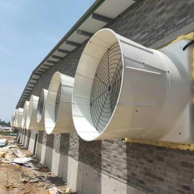 China Poultry farm/pig farm/dc cfm dc shutter cone frp pig farm window fan industrial ventilating greenhouse/workshop 15000 centrifugal poultry fan wall mounted fan for sale