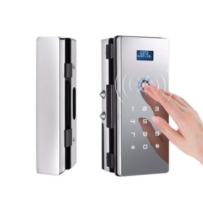 China Open Door Dual Biometrics Security Digital Fingerprint Smart Keyless Door Lock for sale