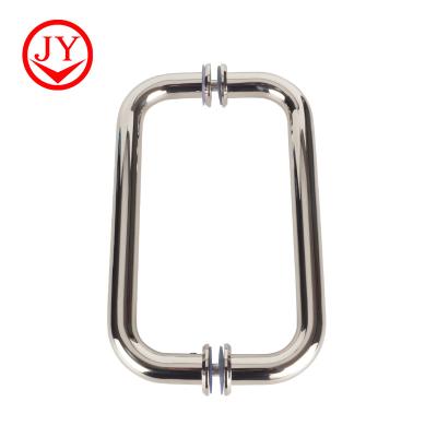 China Modern Bathroom Cylindrical Anti-rust Shower Desk Anti-deformation 304 Stainless Steel Glass Door Handle for sale