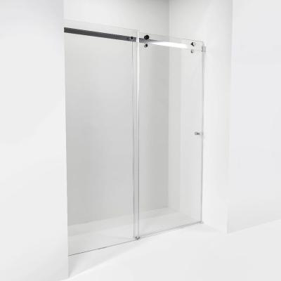 China Factory Direct Selling Modern New Design High Quality Roller Bathroom Tempered Glass Shower Sliding Door for sale