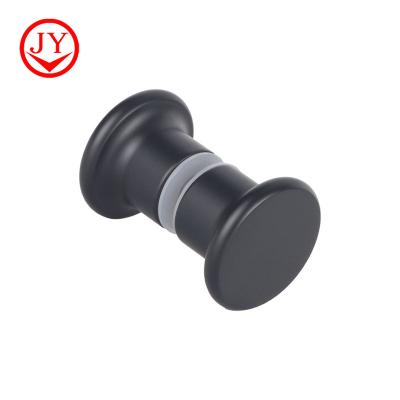 China Modern Hot Pin Solid Brass Black Shower Door Knob for sale