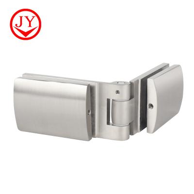 China Modern High Quality Copper Glass To Glass Camber Free Glass Hinge for sale