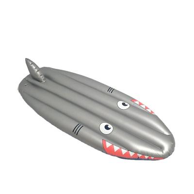 China Unisex pool float inflatable shark surf board for kids for sale