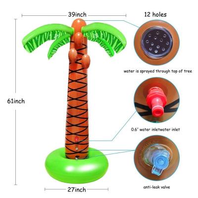 China Outdoor Playset custom garden inflatable coconut tree water sprinkler toy for kids play for sale