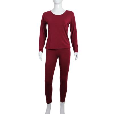 China Factory direct sale breathable ladies striped long johns for sale