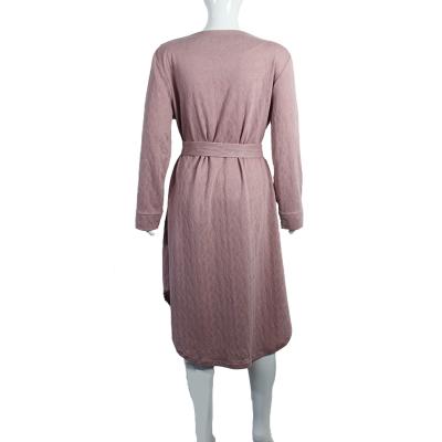 China China Real Manufacturer Breathable Couples Girls Bathrobe Home Pink Cotton Bathrobes for sale