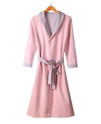 China Plus Size 2022 New Design Women's Sleepwear Night Wear Thick Knitting Leisure Wear Long Robe Pajamas Long Colthes for sale